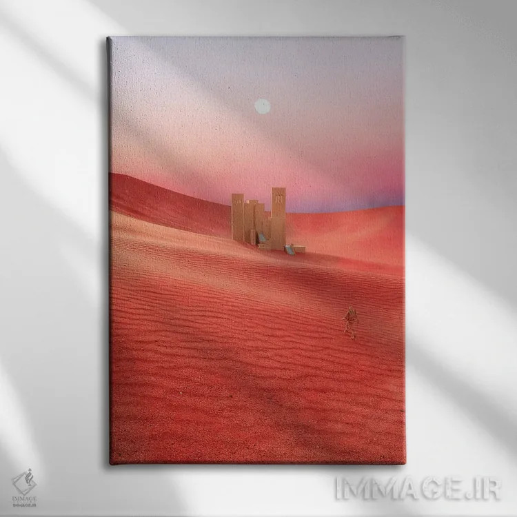 تابلو دکوراتیو کاوش در مریخ اثر جیمز ترالی - نمای روبهرو روی دیوار