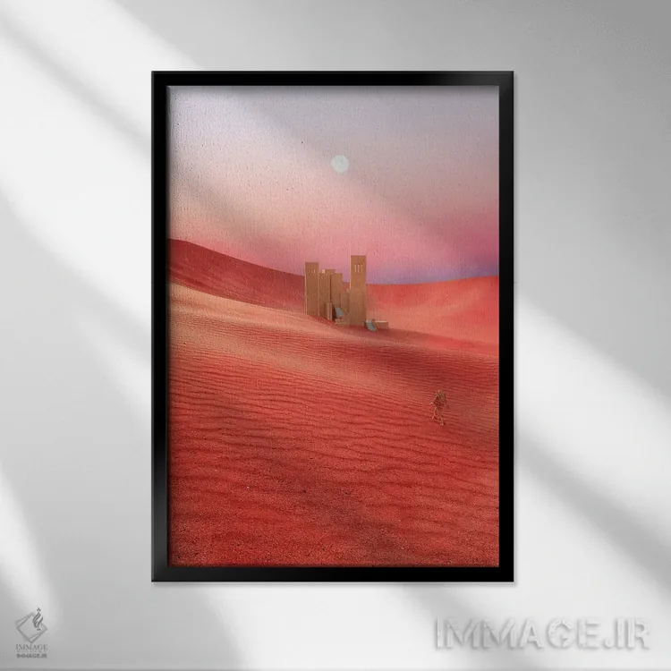 تابلو دکوراتیو کاوش در مریخ اثر جیمز ترالی - نمای قابدار مشکی