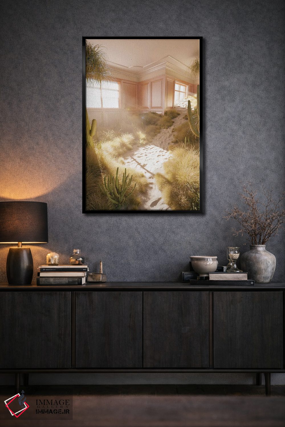 تابلو دکوراتیو خواب و خیال کویری اثر جیمز ترالی - D2B