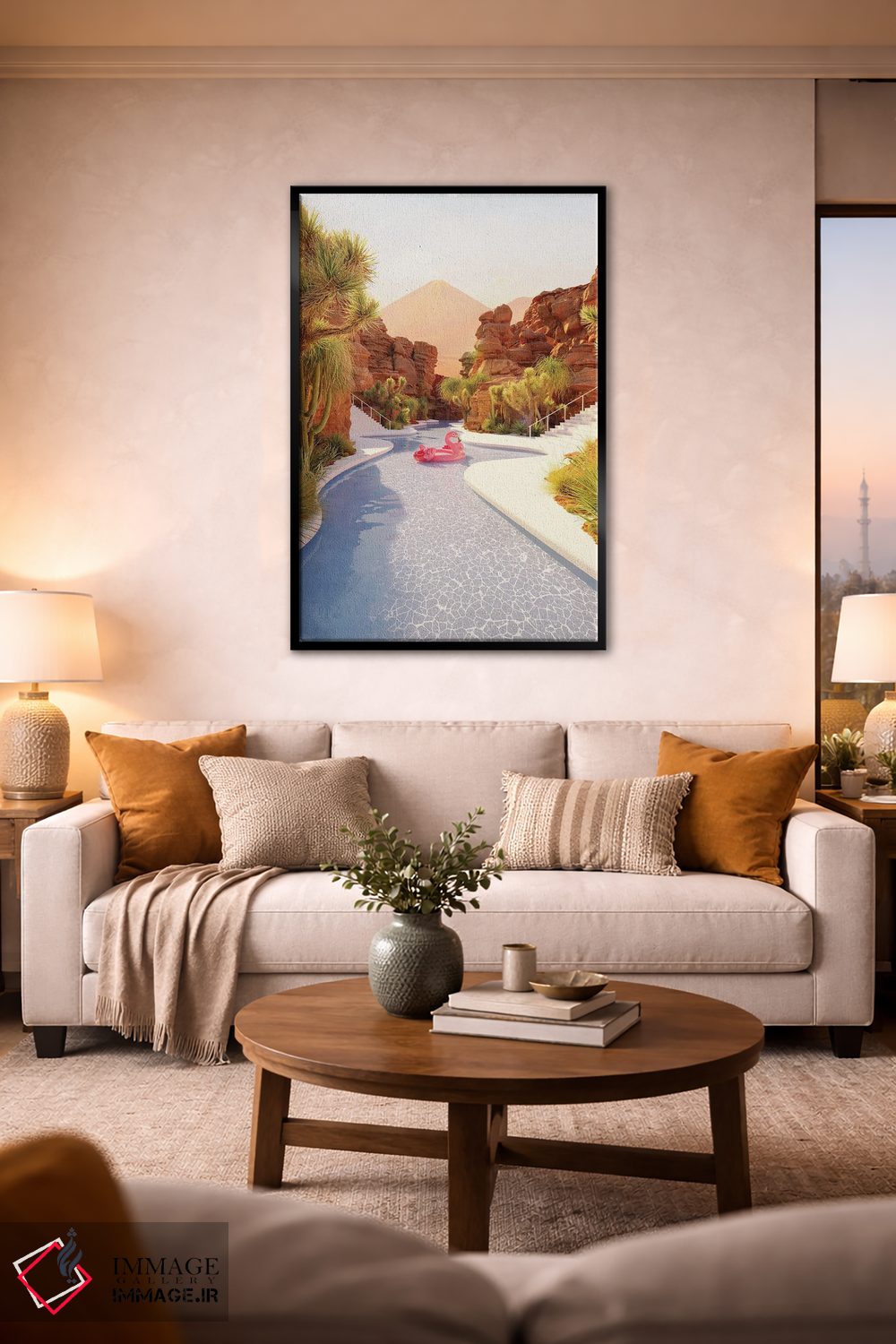 تابلو دکوراتیو پارک آبی جاشوا تری اثر جیمز ترالی - D2B