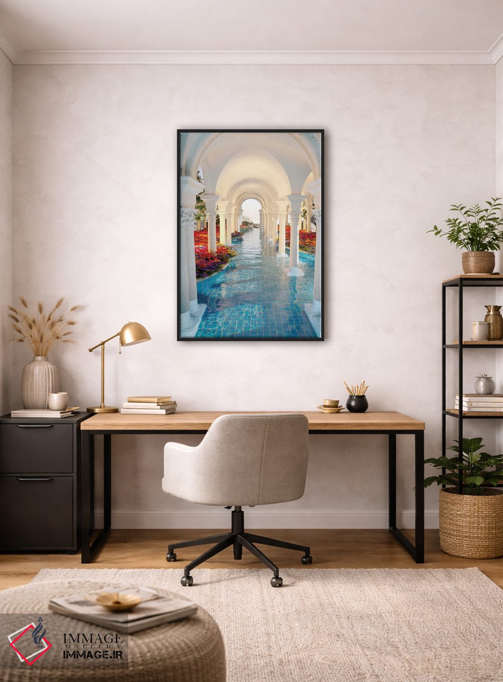 تابلو دکوراتیو رودخانه گل ها اثر جیمز ترالی - D4B