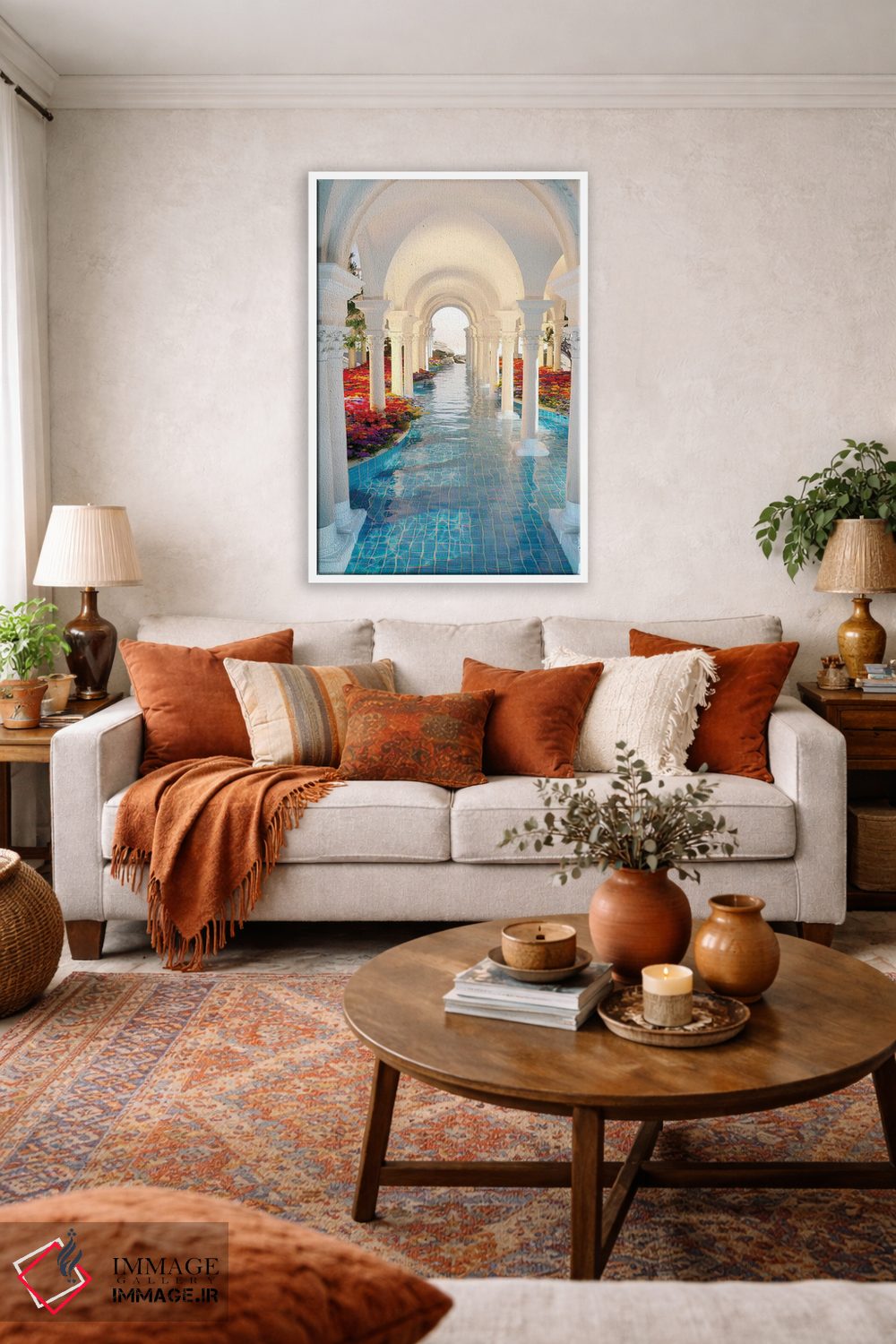 تابلو دکوراتیو رودخانه گل ها اثر جیمز ترالی - D3W