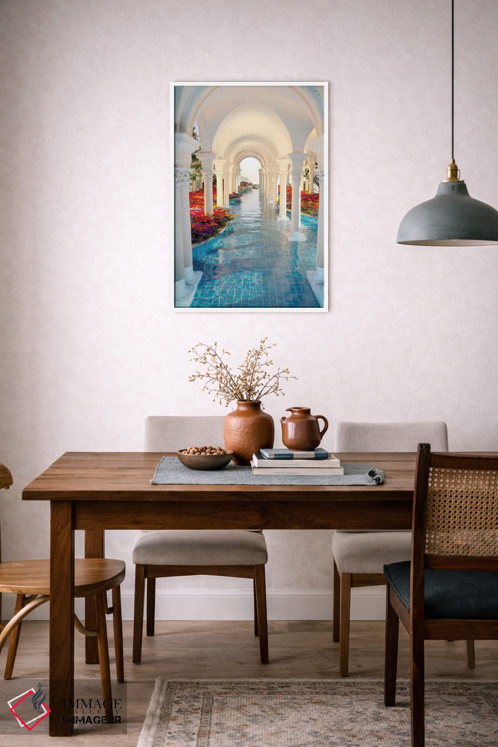 تابلو دکوراتیو رودخانه گل ها اثر جیمز ترالی - D5W