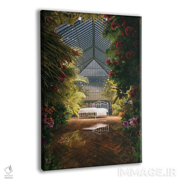 تابلو دکوراتیو تخت خواب رویایی اثر جیمز ترالی - نمای پرسپکتیو محصول