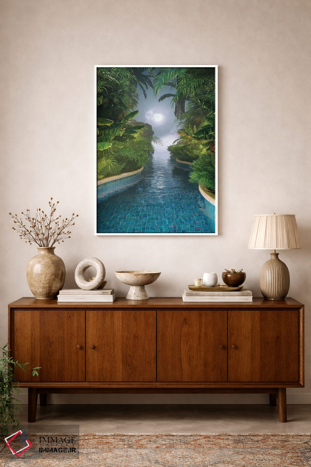 تابلو دکوراتیو رودخانه ماه اثر جیمز ترالی - D1W