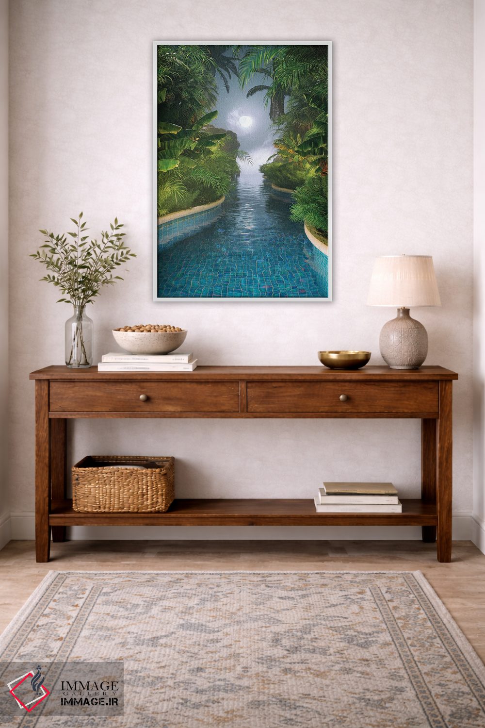 تابلو دکوراتیو رودخانه ماه اثر جیمز ترالی - D3W