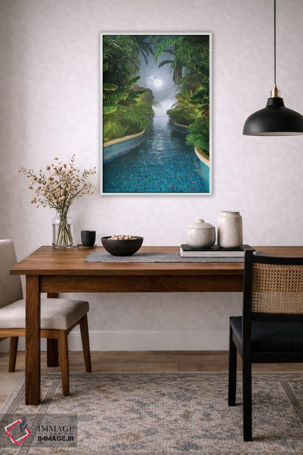 تابلو دکوراتیو رودخانه ماه اثر جیمز ترالی - D4W