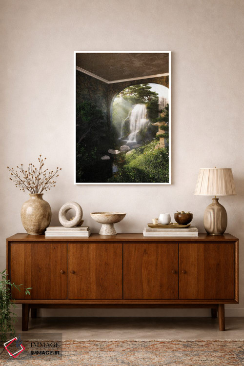 تابلو دکوراتیو باغ ذن اثر جیمز ترالی - D1W