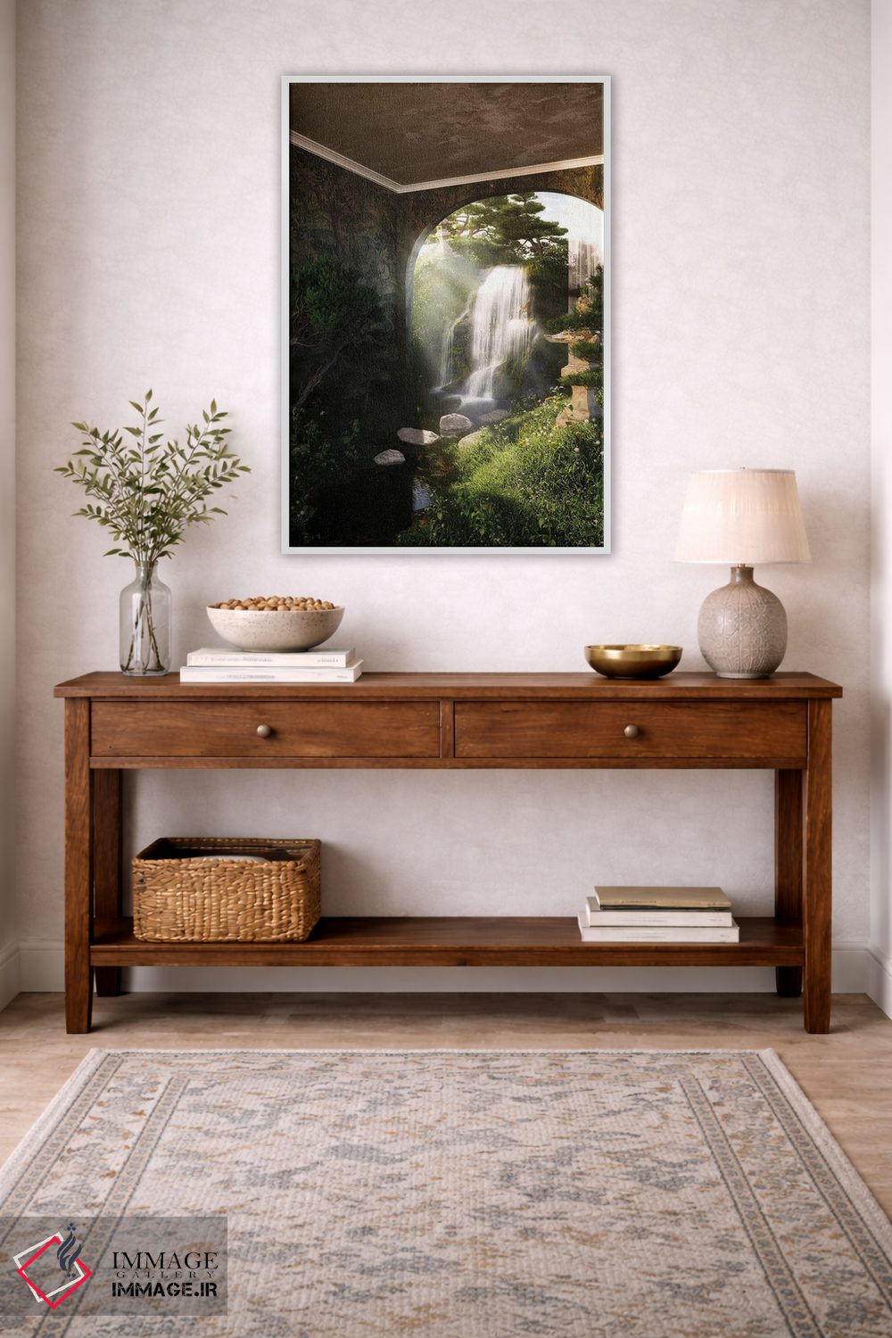 تابلو دکوراتیو باغ ذن اثر جیمز ترالی - D4W
