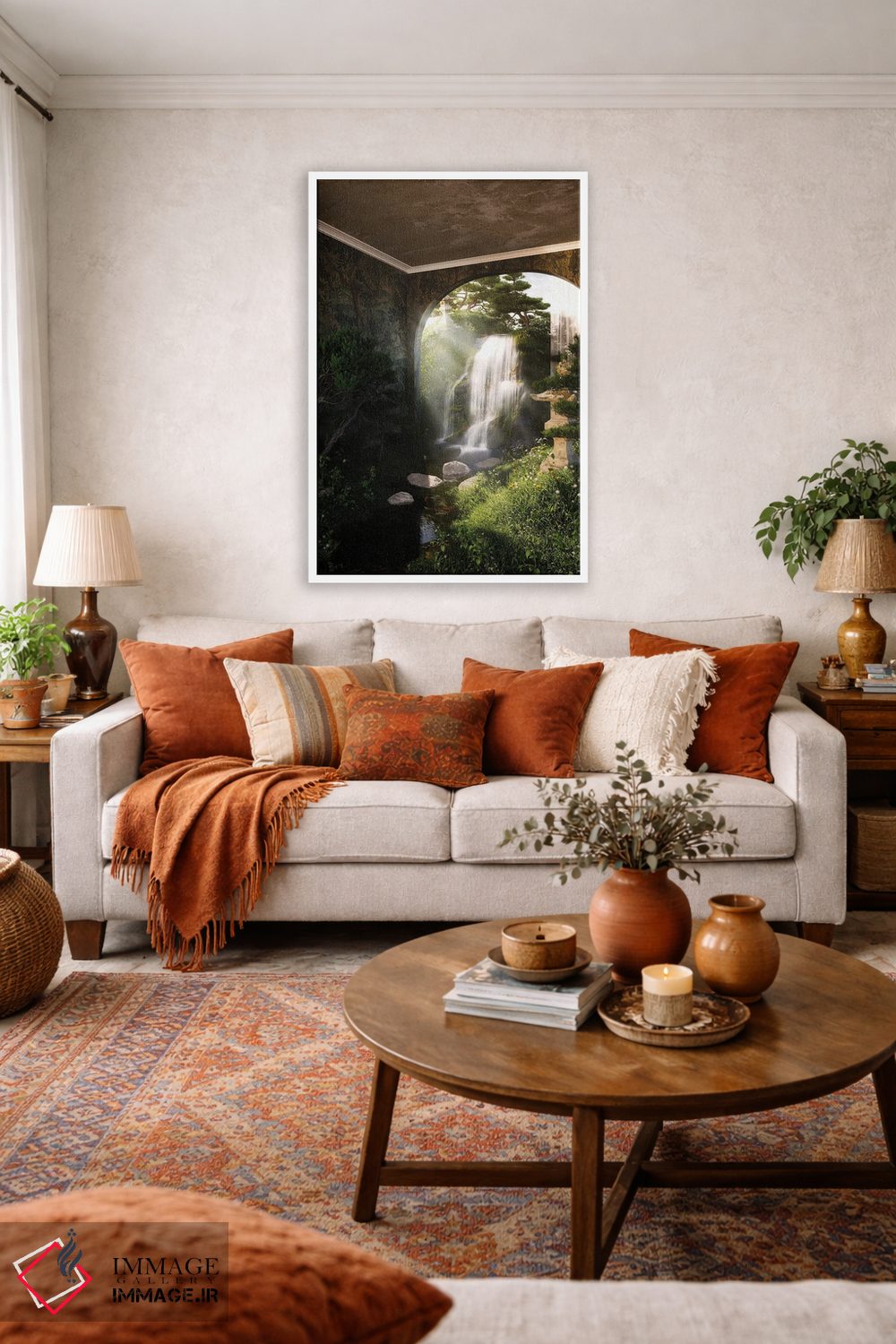 تابلو دکوراتیو باغ ذن اثر جیمز ترالی - D3W