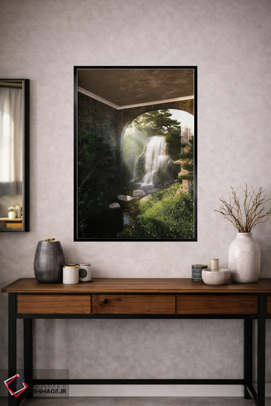 تابلو دکوراتیو باغ ذن اثر جیمز ترالی - D2B