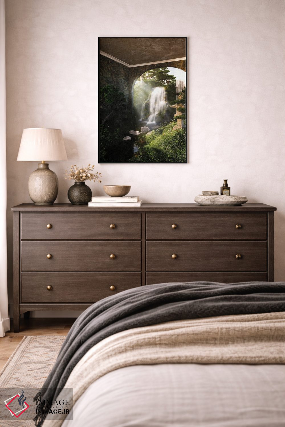 تابلو دکوراتیو باغ ذن اثر جیمز ترالی - D5B