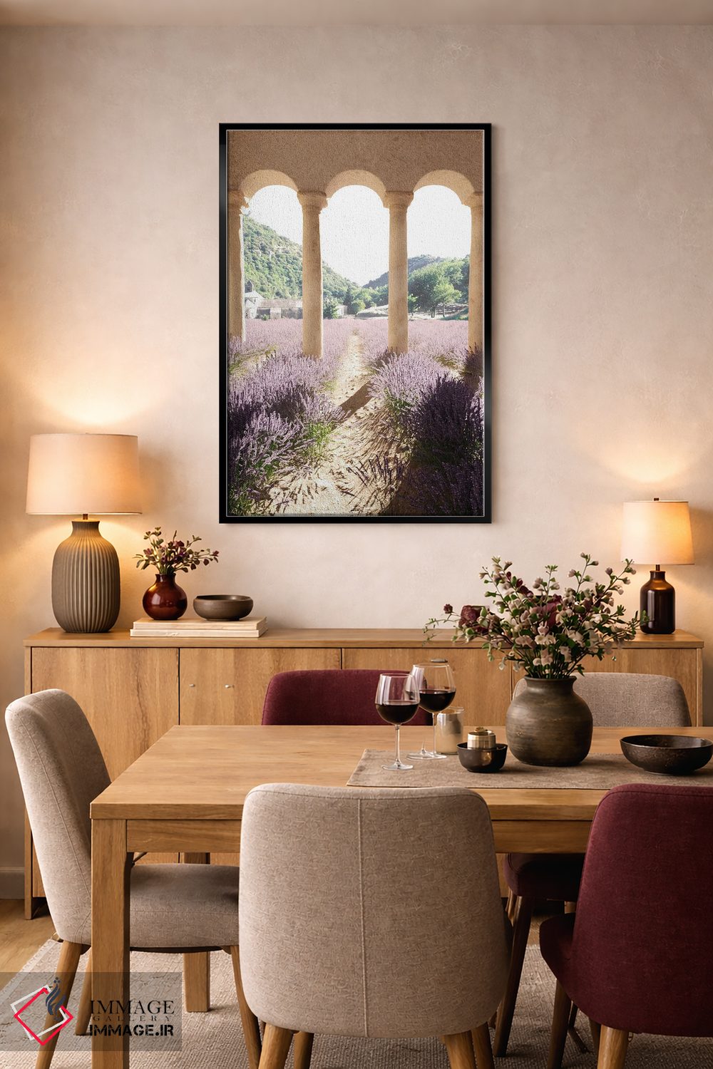 تابلو دکوراتیو سرزمین رویایی اسطوخودوس اثر جیمز ترالی - D5B