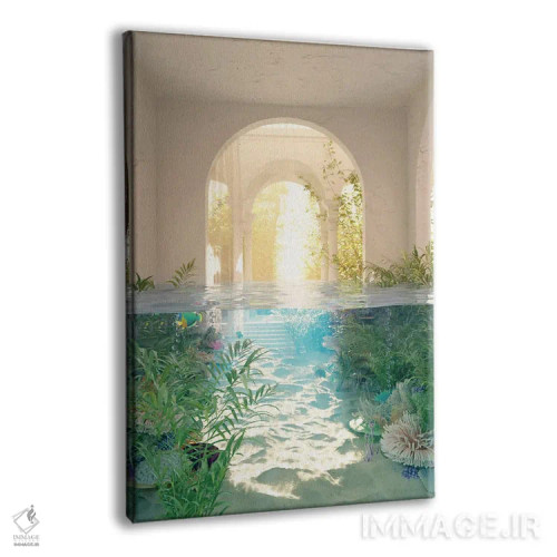 تابلو دکوراتیو مرجان های خانه ساحلی اثر جیمز ترالی - نمای پرسپکتیو محصول