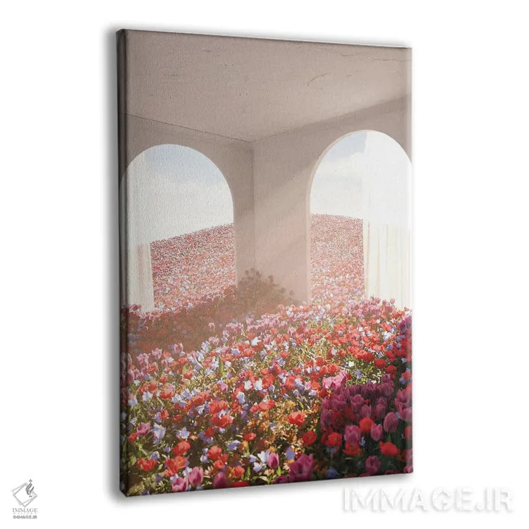 تابلو دکوراتیو رویاهای گلی اثر جیمز ترالی - نمای پرسپکتیو محصول