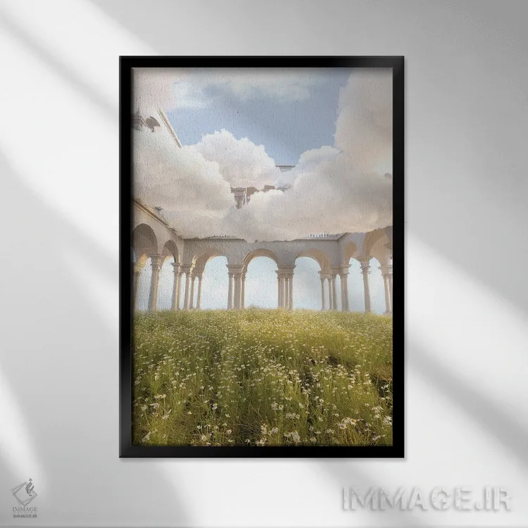 تابلو دکوراتیو خیال پردازی ها اثر جیمز ترالی - نمای قابدار مشکی