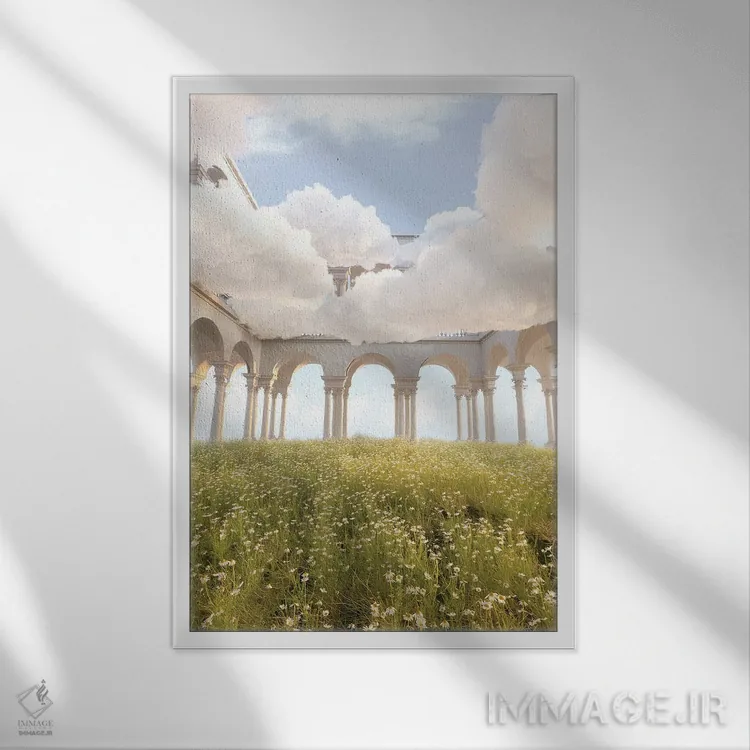 تابلو دکوراتیو خیال پردازی ها اثر جیمز ترالی - نمای قابدار سفید