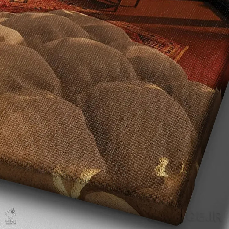 تابلو دکوراتیو درخت جاشوا اثر جیمز ترالی - نمای نزدیک بافت بوم