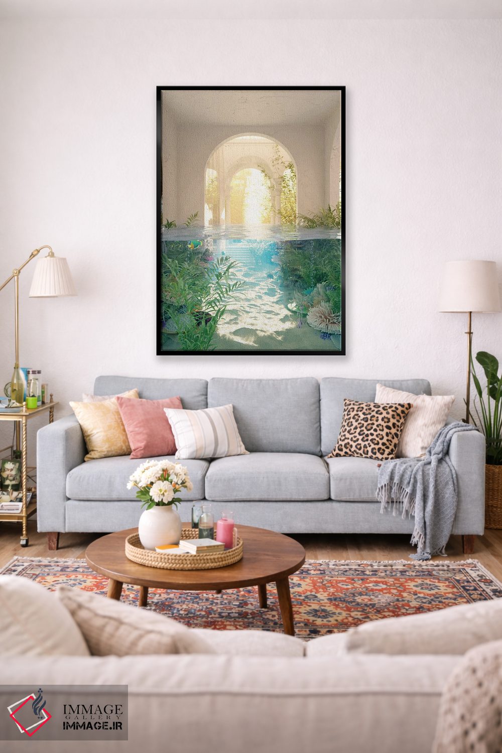 تابلو دکوراتیو مرجان های خانه ساحلی اثر جیمز ترالی - D1B