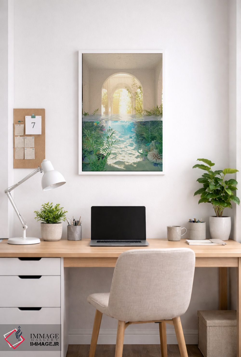 تابلو دکوراتیو مرجان های خانه ساحلی اثر جیمز ترالی - D3W