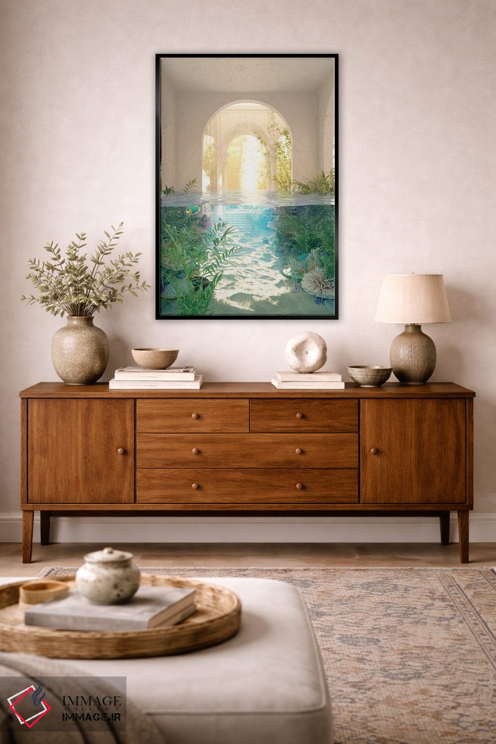 تابلو دکوراتیو مرجان های خانه ساحلی اثر جیمز ترالی - D4B