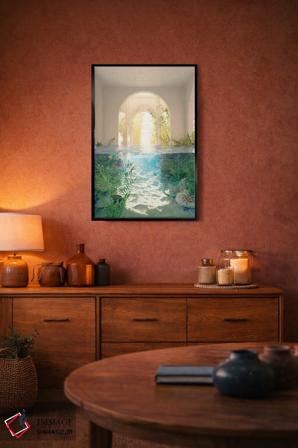 تابلو دکوراتیو مرجان های خانه ساحلی اثر جیمز ترالی - D5B