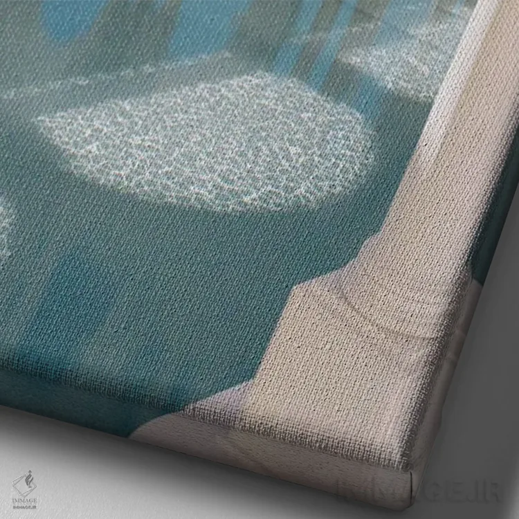 تابلو دکوراتیو استخرهای بی انتها اثر جیمز ترالی - نمای نزدیک بافت بوم