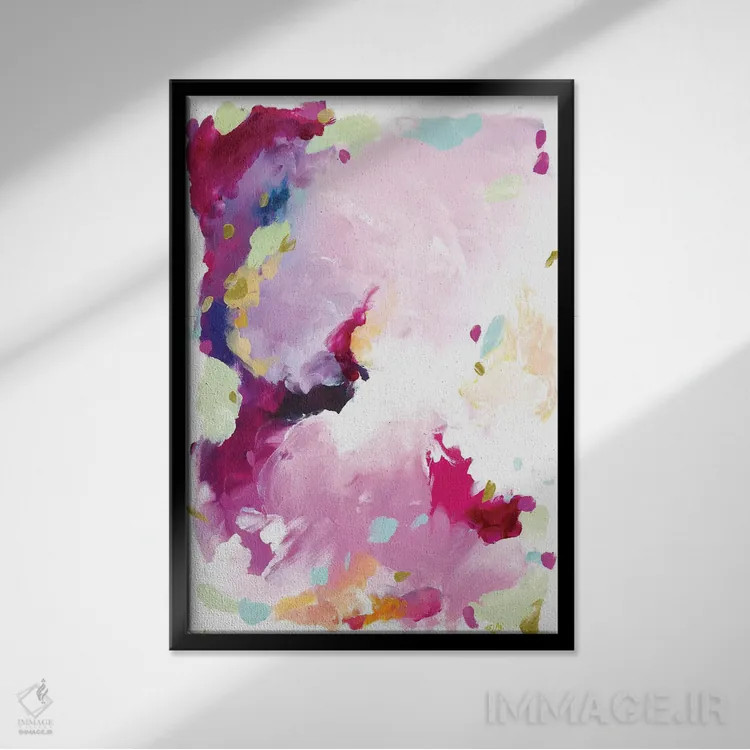 تابلو انتزاعی لیا اثر جولیا بادو - نمای قابدار مشکی