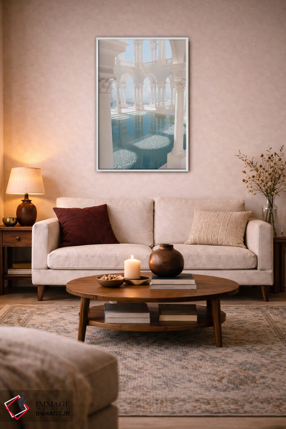 تابلو دکوراتیو استخرهای بی انتها اثر جیمز ترالی - D2W