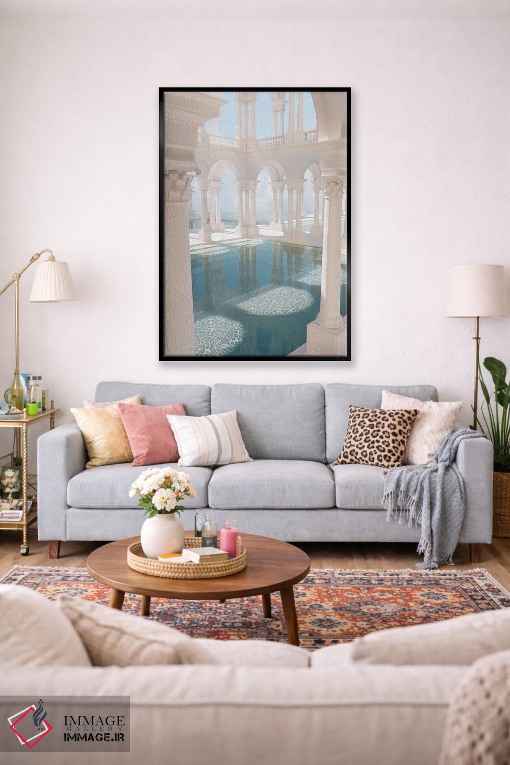 تابلو دکوراتیو استخرهای بی انتها اثر جیمز ترالی - D1B