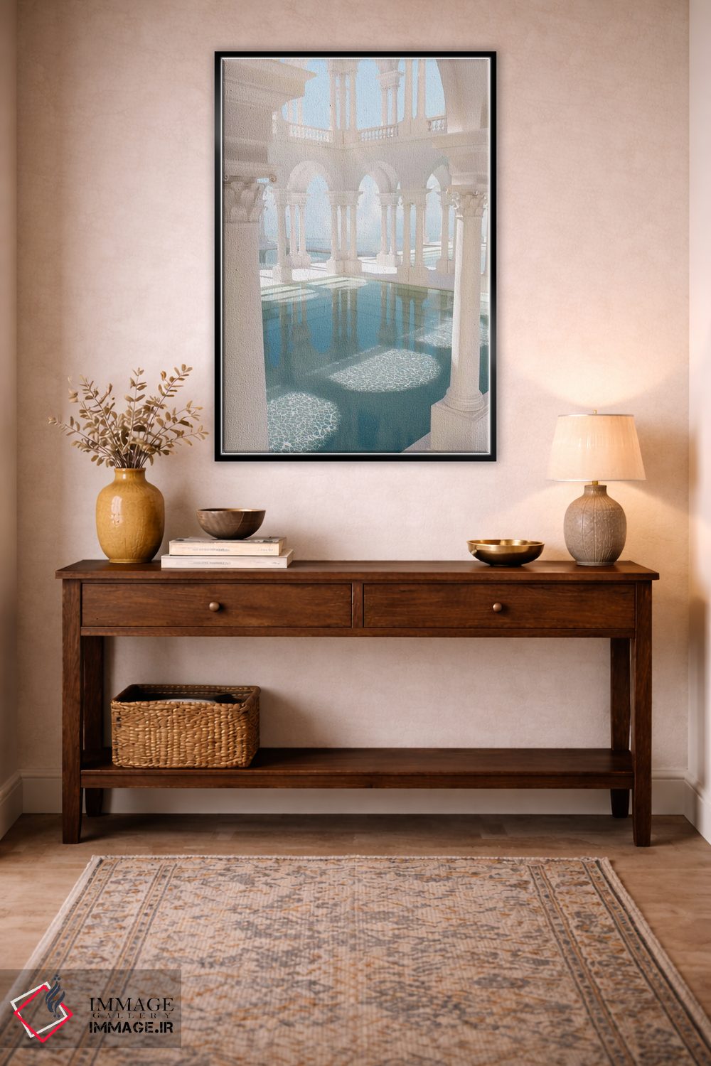 تابلو دکوراتیو استخرهای بی انتها اثر جیمز ترالی - D4B