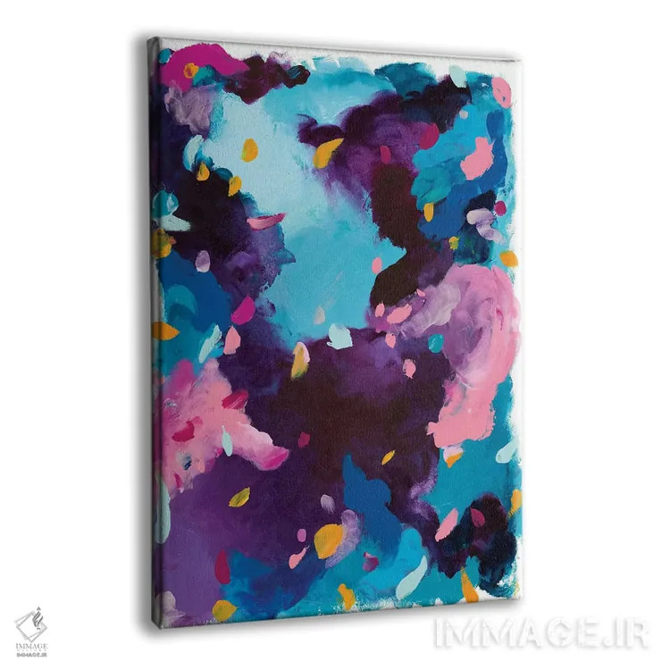 تابلو انتزاعی خاموشی اثر جولیا بادو - نمای پرسپکتیو محصول