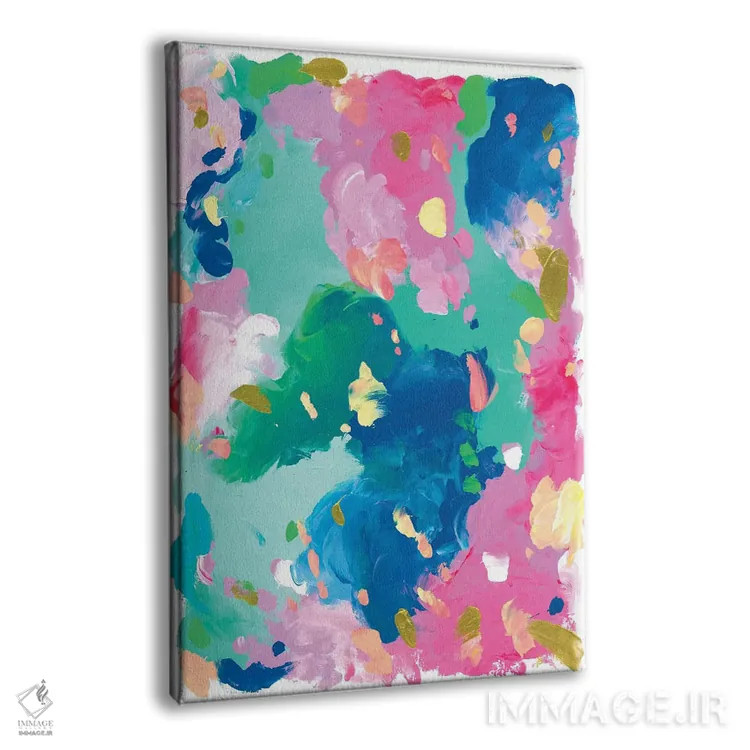 تابلو انتزاعی قرار بازی اثر جولیا بادو - نمای پرسپکتیو محصول