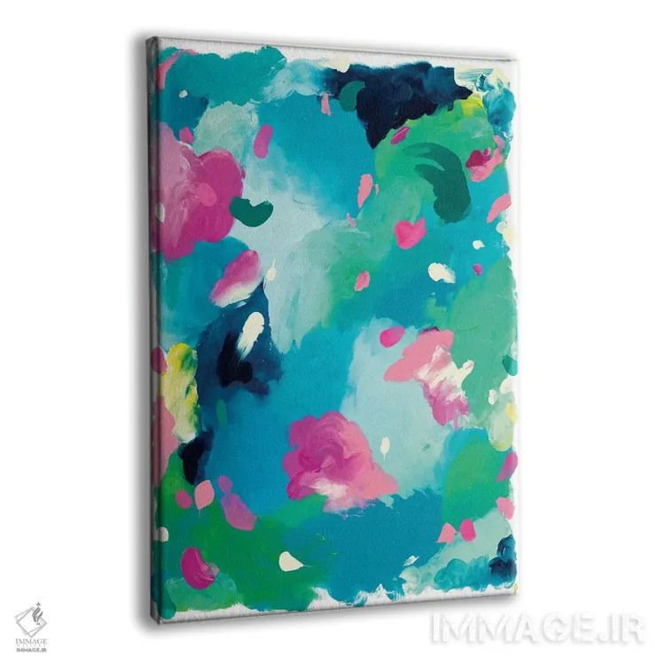 تابلو انتزاعی شادی وصف نشدنی اثر جولیا بادو - نمای پرسپکتیو محصول