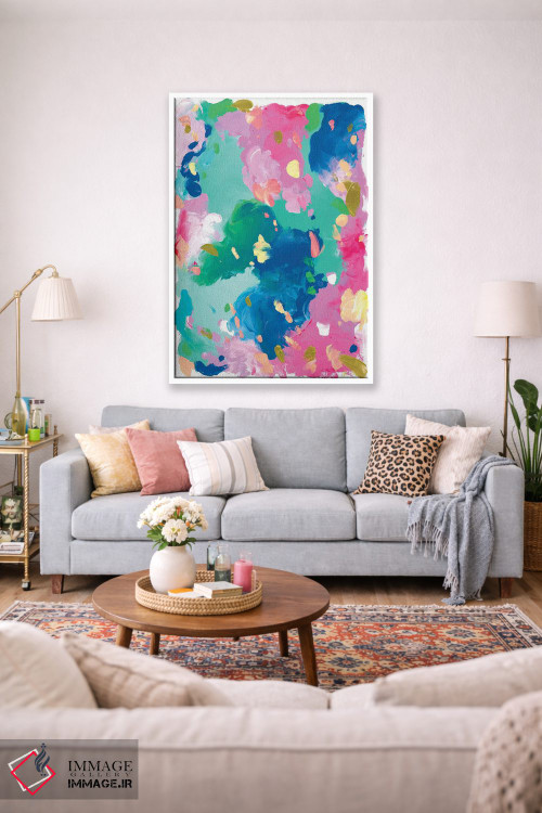 تابلو انتزاعی قرار بازی اثر جولیا بادو - D1W