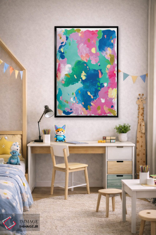 تابلو انتزاعی قرار بازی اثر جولیا بادو - D2B