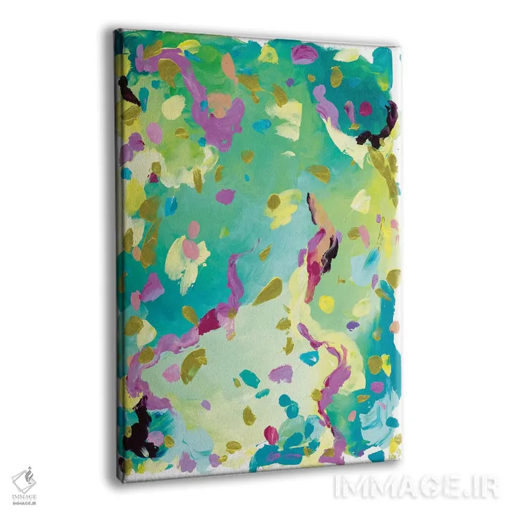 تابلو انتزاعی تیانا اثر جولیا بادو - نمای پرسپکتیو محصول