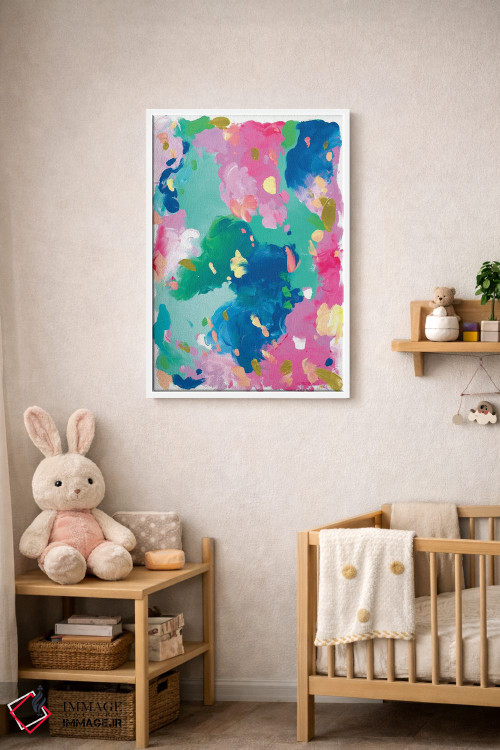 تابلو انتزاعی قرار بازی اثر جولیا بادو - D3W