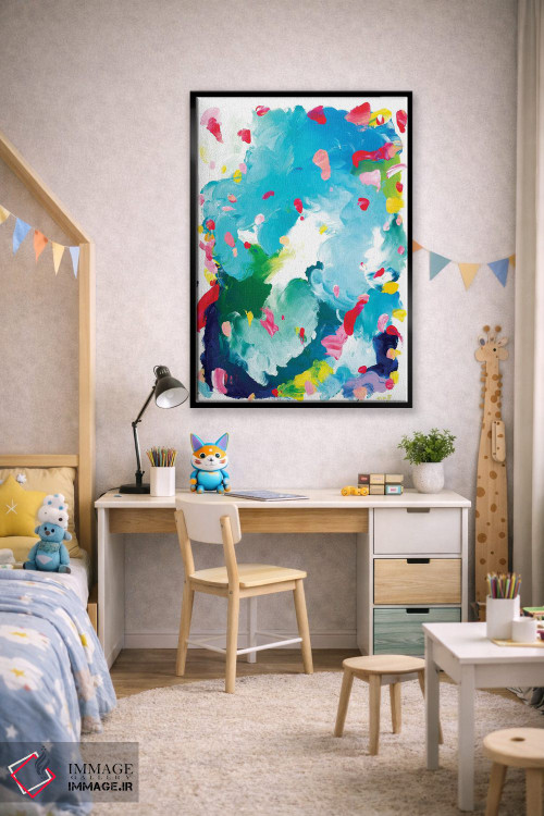 تابلو انتزاعی پونیو اثر جولیا بادو - D1B