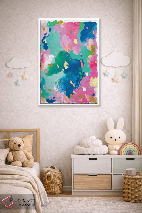 تابلو انتزاعی قرار بازی اثر جولیا بادو - D4W