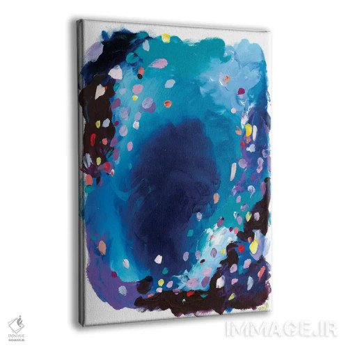 تابلو انتزاعی زیر دریا اثر جولیا بادو - نمای پرسپکتیو محصول