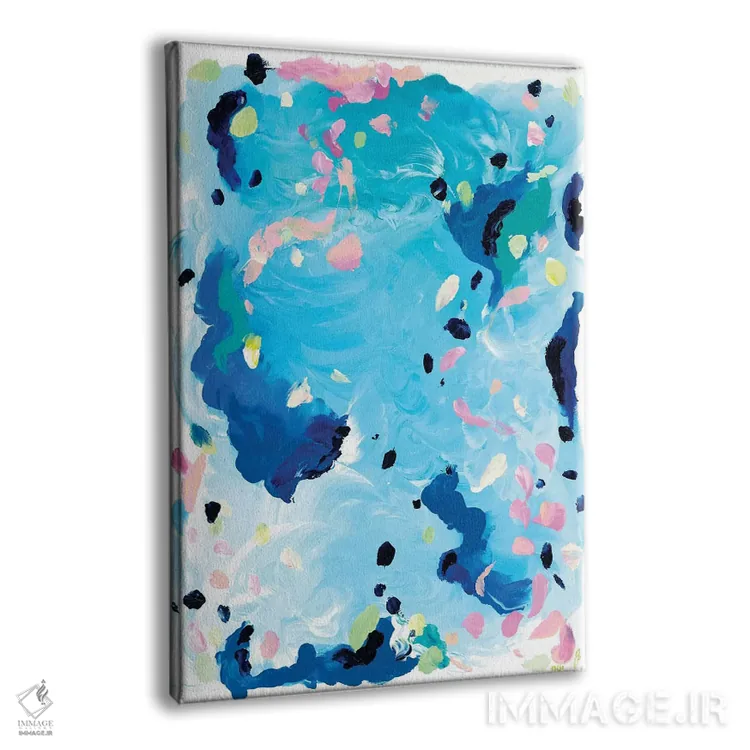 تابلو انتزاعی جزر و مد اثر جولیا بادو - نمای پرسپکتیو محصول