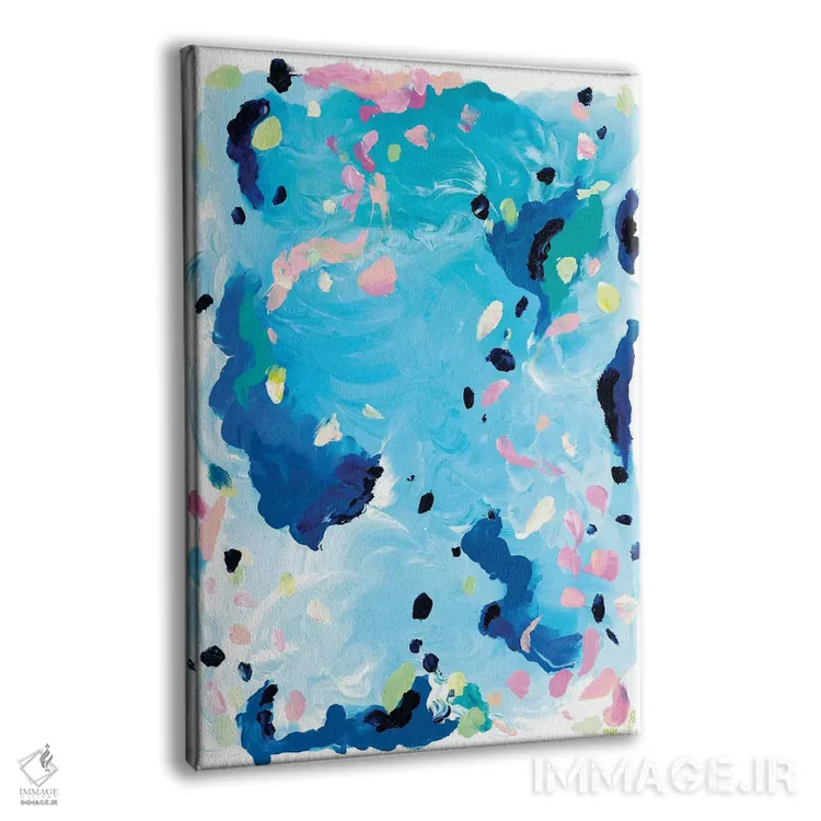 تابلو انتزاعی جزر و مد اثر جولیا بادو - نمای پرسپکتیو محصول