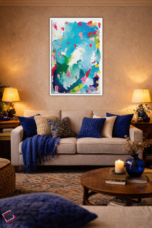 تابلو انتزاعی پونیو اثر جولیا بادو - D3W