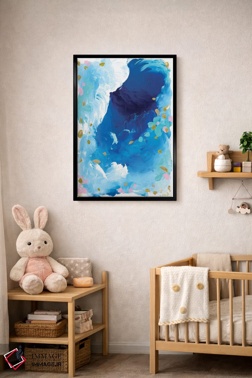 تابلو انتزاعی اقیانوس اثر جولیا بادو - D4B