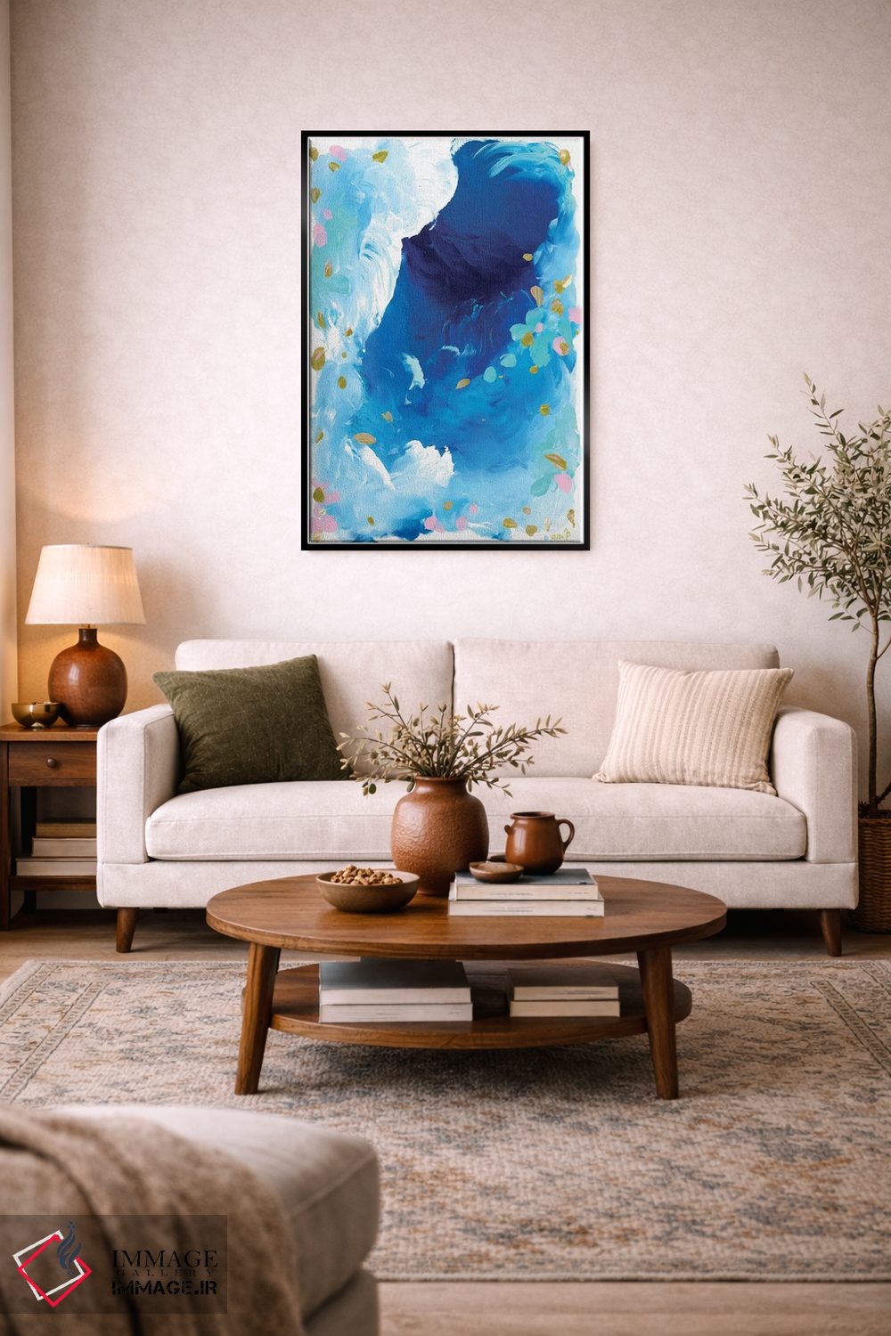تابلو انتزاعی اقیانوس اثر جولیا بادو - D5B