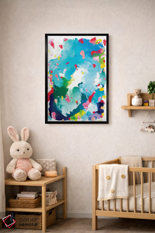 تابلو انتزاعی پونیو اثر جولیا بادو - D5B