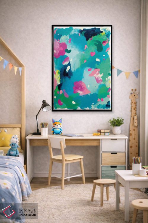 تابلو انتزاعی شادی وصف نشدنی اثر جولیا بادو - D2B