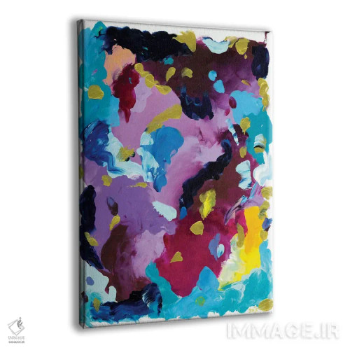 تابلو انتزاعی روی وحشی اثر جولیا بادو - نمای پرسپکتیو محصول