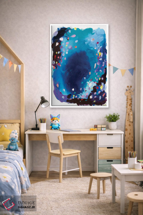 تابلو انتزاعی زیر دریا اثر جولیا بادو - D1W